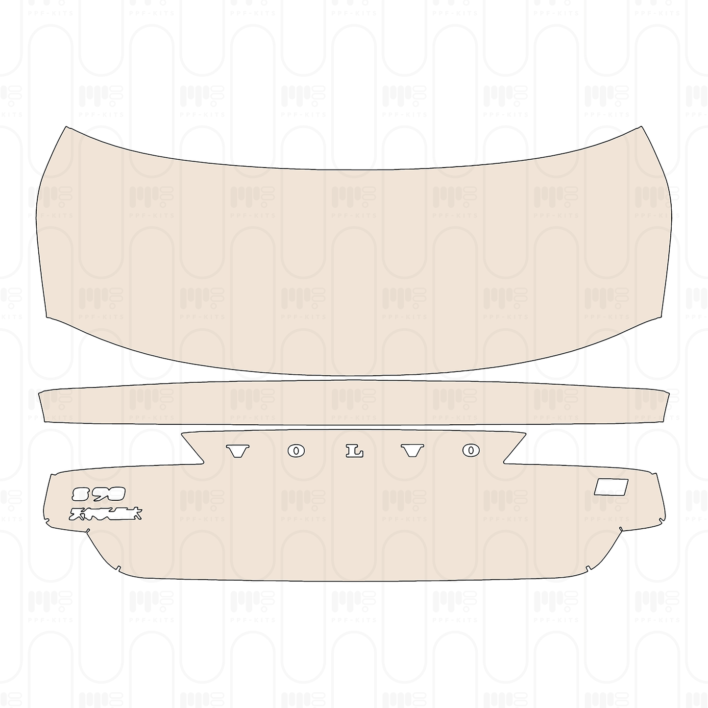 Pre-Cut PPF Volvo S90 Recharge Extended Wheelbase Inscription 2023