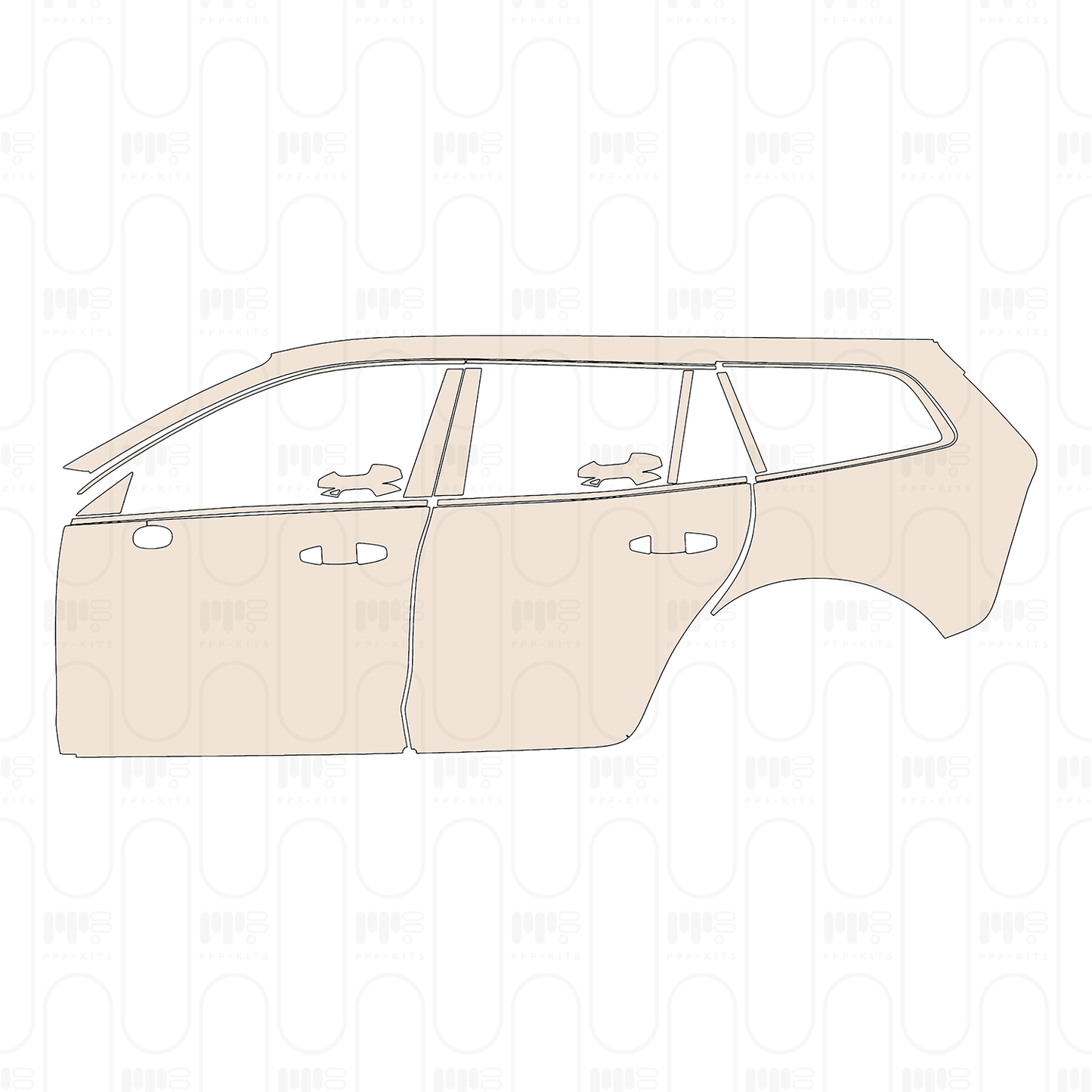 Pre-Cut PPF Volvo V60 Cross Country 2023
