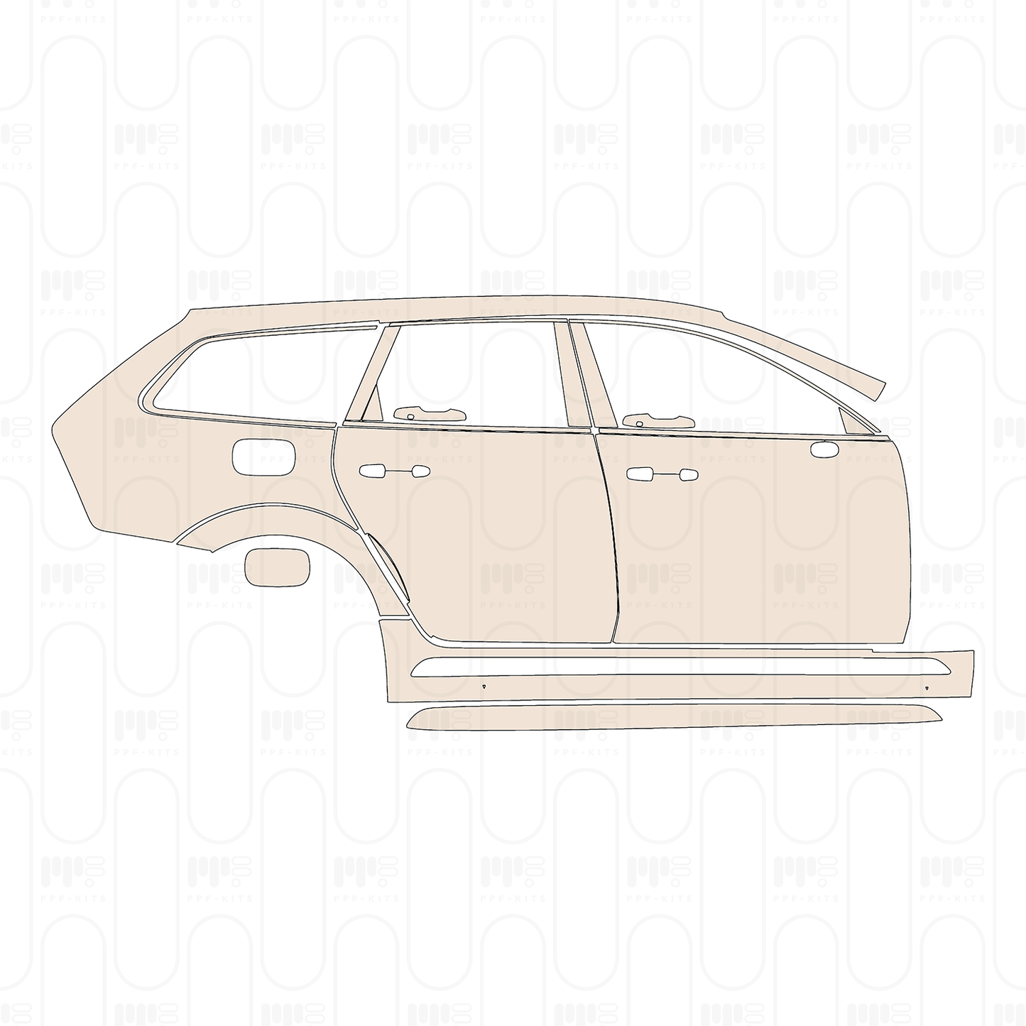 Pre-Cut PPF Volvo V90 Cross Country 2023