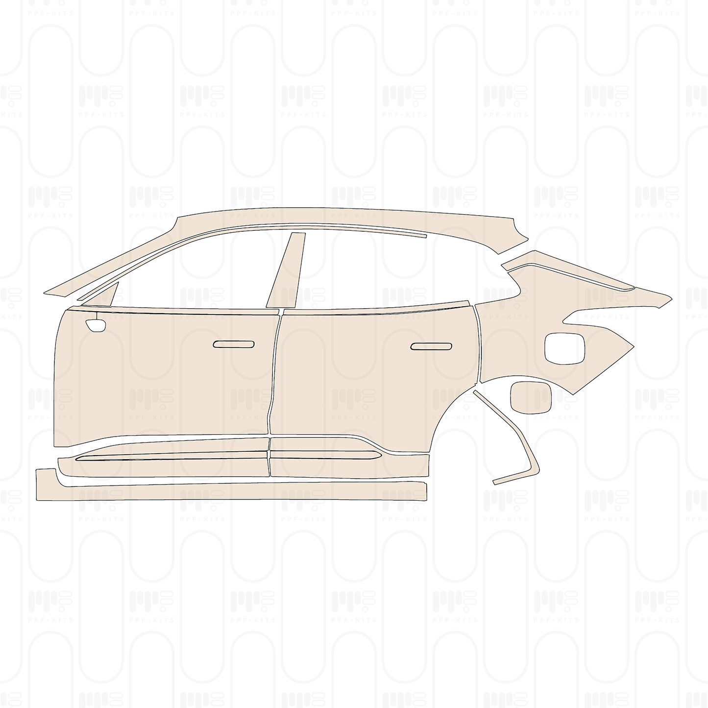 Pre-Cut PPF Zeekr 001 2025