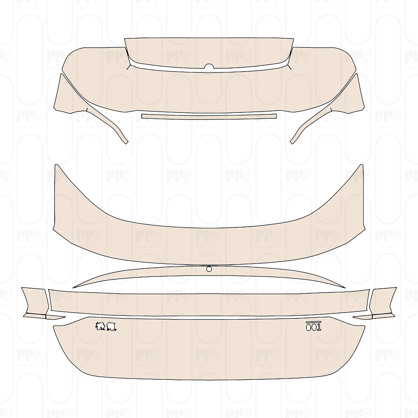 Pre-Cut PPF Zeekr 001 2023