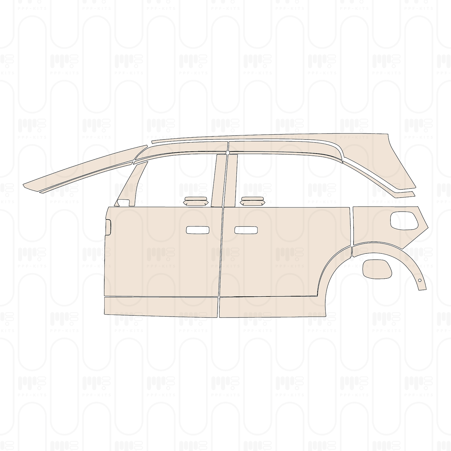 Pre-Cut PPF Zeekr MIX 2025