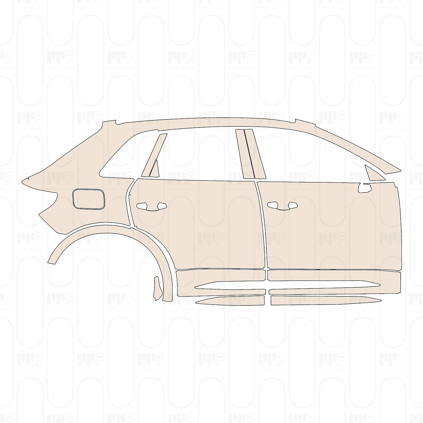 Pre-Cut PPF Audi Q3 SUV RSQ3 2022