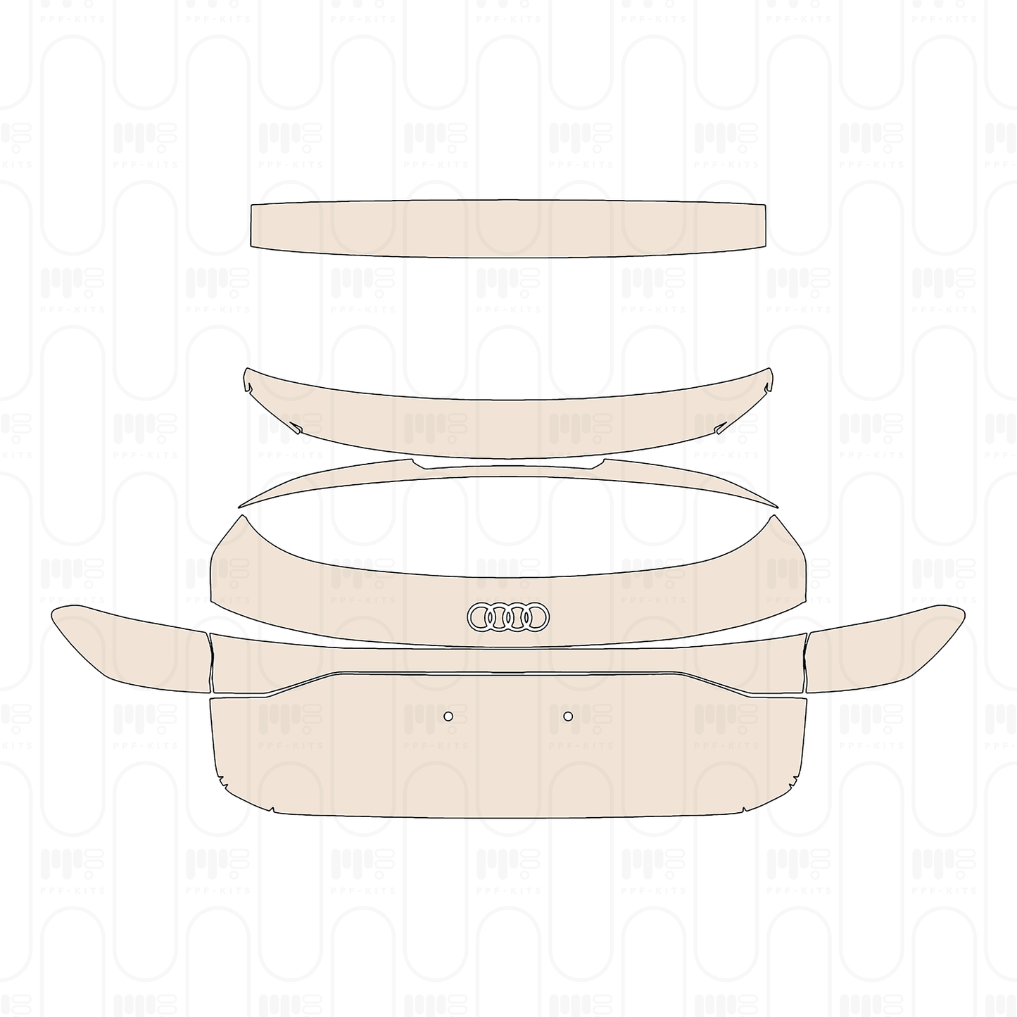 Pre-Cut PPF Audi Q6 e-tron Sportback S-Line 2024