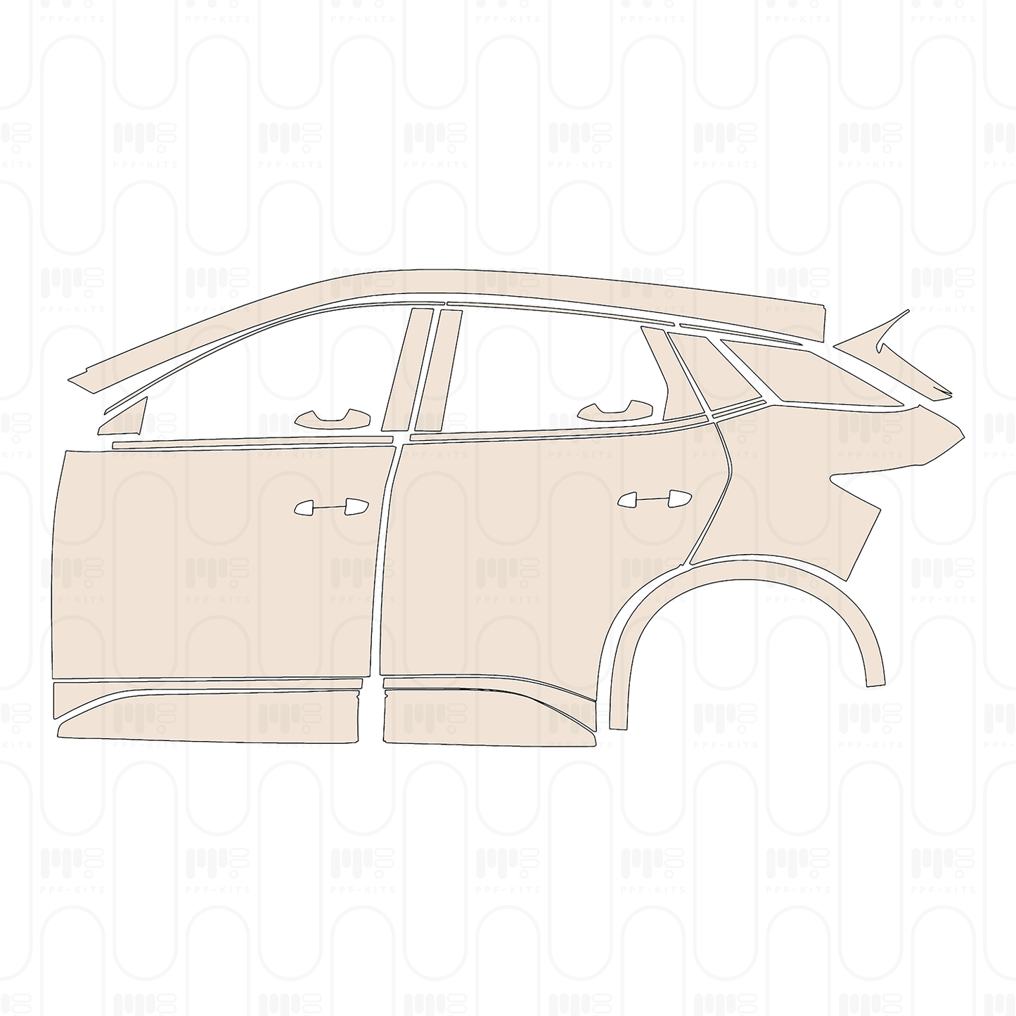 Pre-Cut PPF BYD Yuan Plus Base 2022