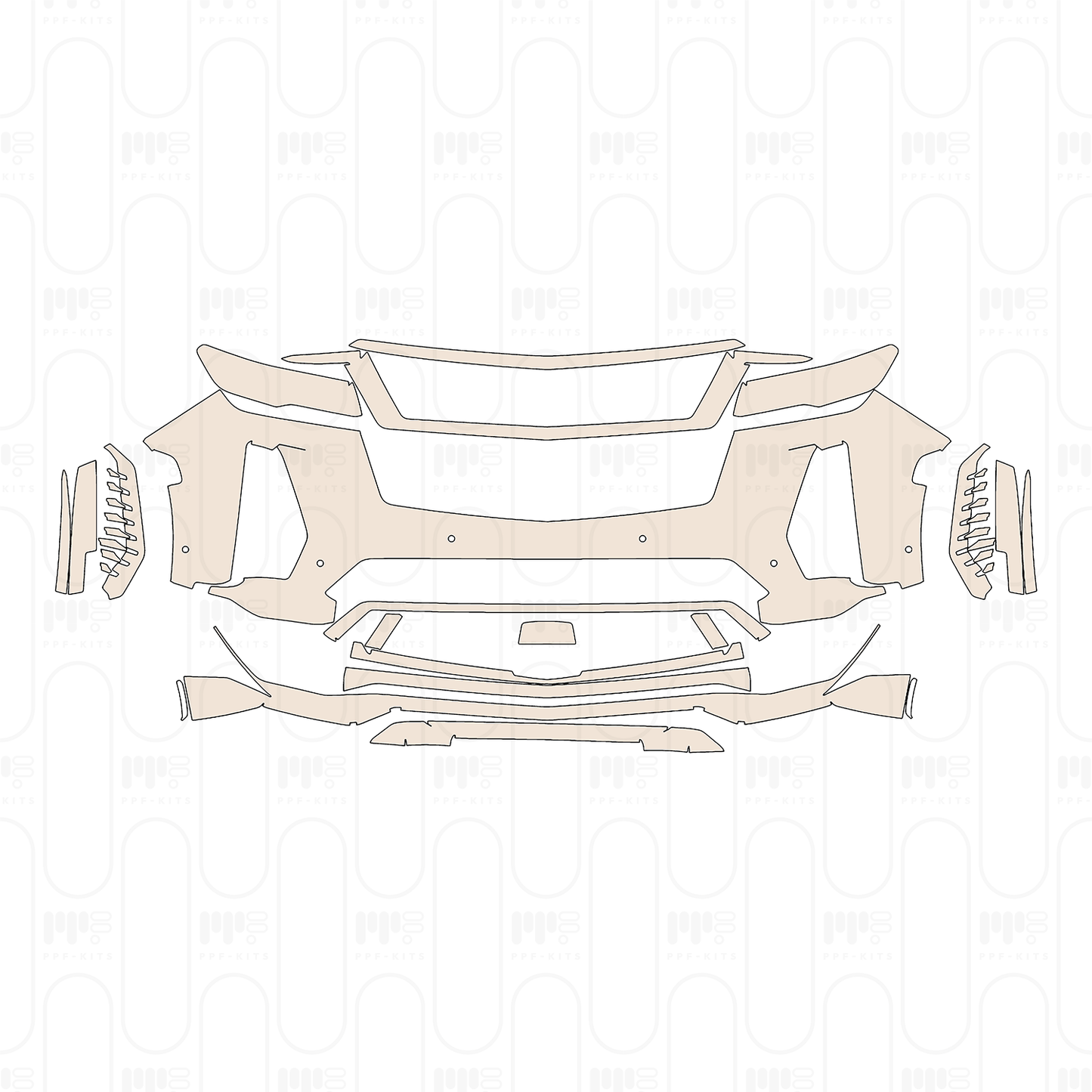 Pre-Cut PPF Cadillac Escalade-V ESV 2023