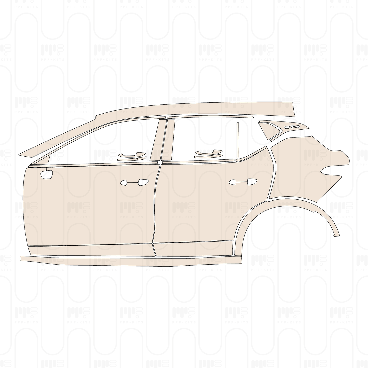 Pre-Cut PPF Cadillac GT4 2023