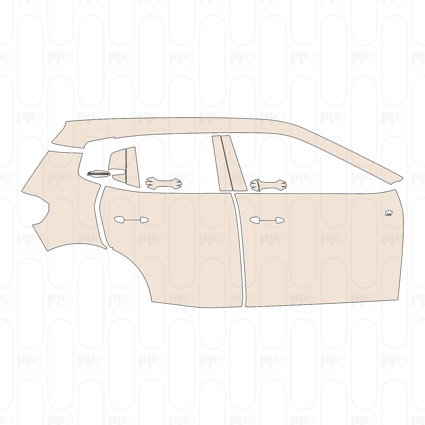 Pre-Cut PPF Citroen ��-C3 (EU) 2024
