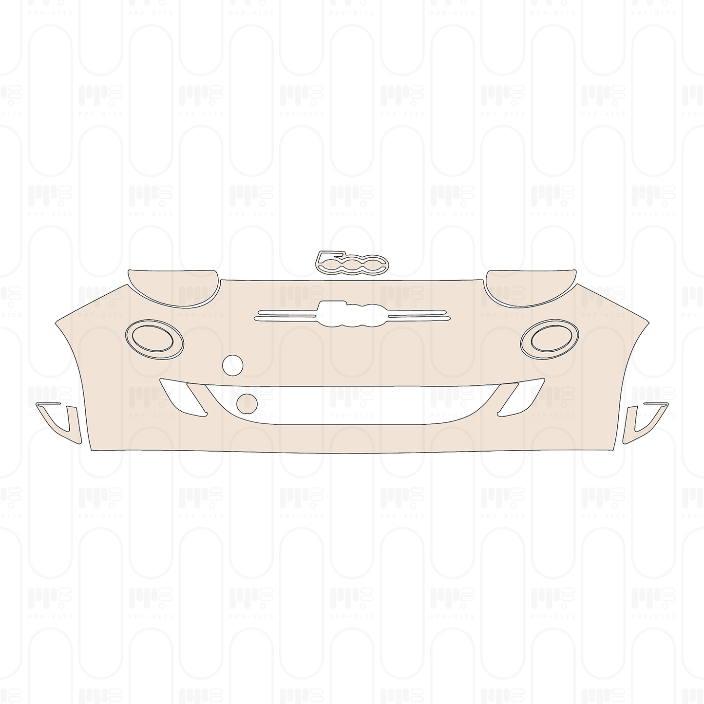 Pre-Cut PPF Fiat 500e 2 door Base Cabriolet 2023