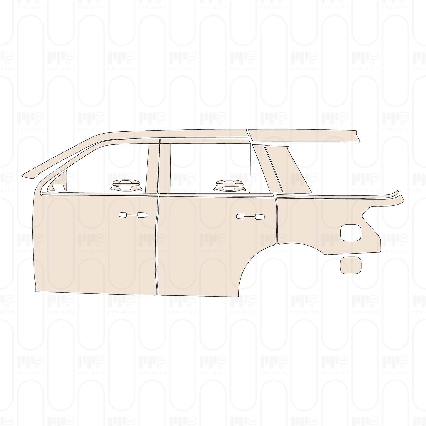 Pre-Cut PPF Ford Expedition Standard Wheelbase XL 2022