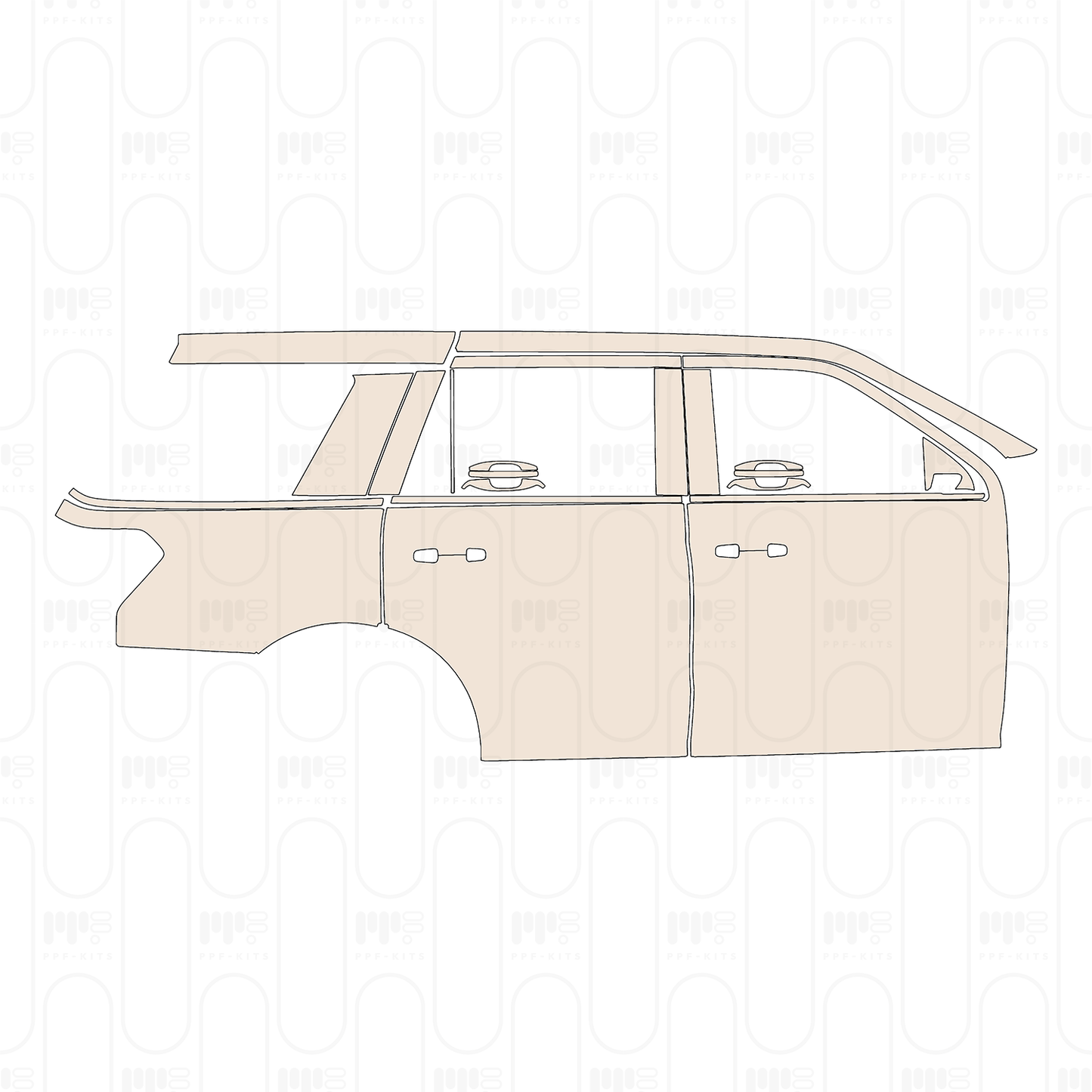Pre-Cut PPF Ford Expedition Standard Wheelbase XL 2022