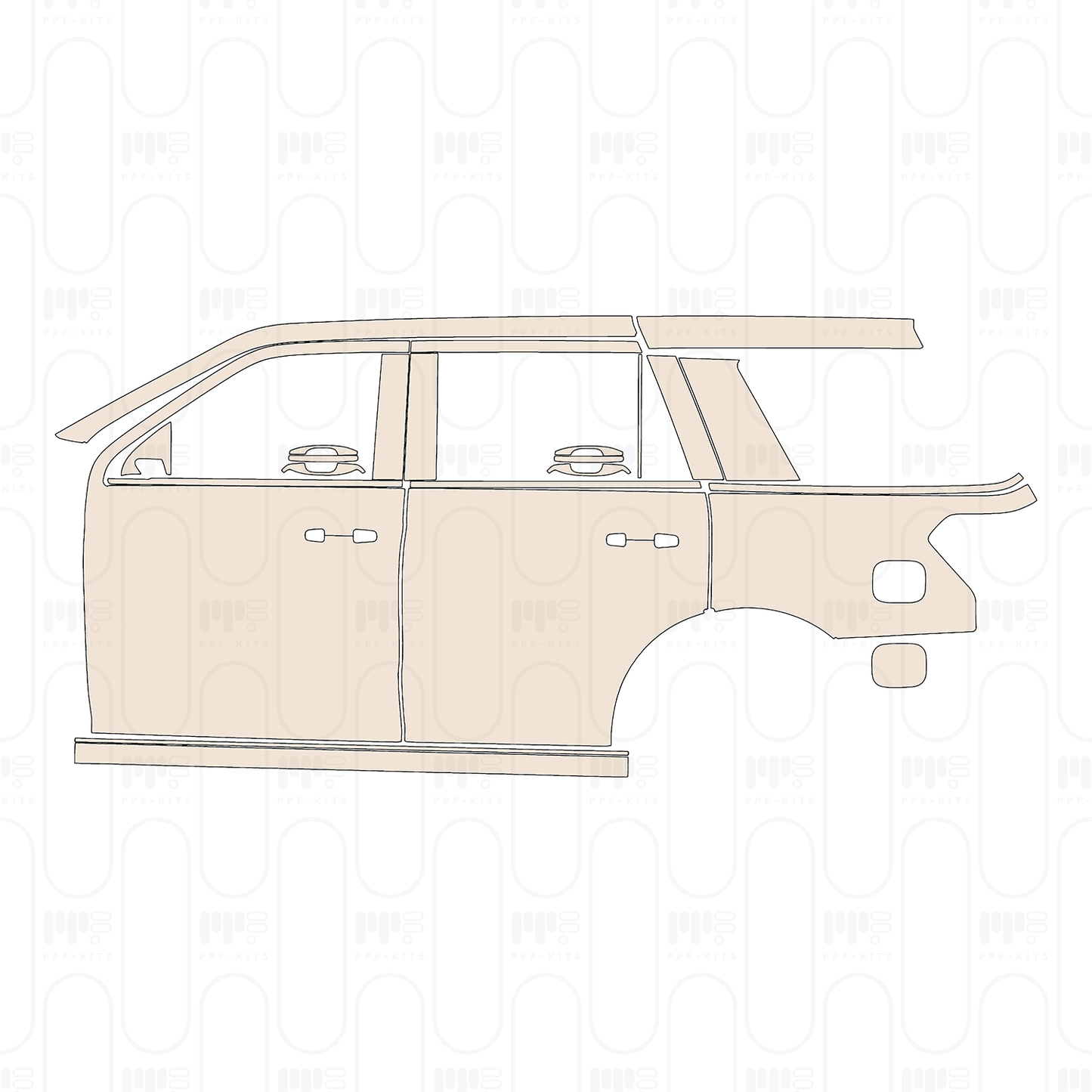 Pre-Cut PPF Ford Expedition Standard Wheelbase Limited 2022