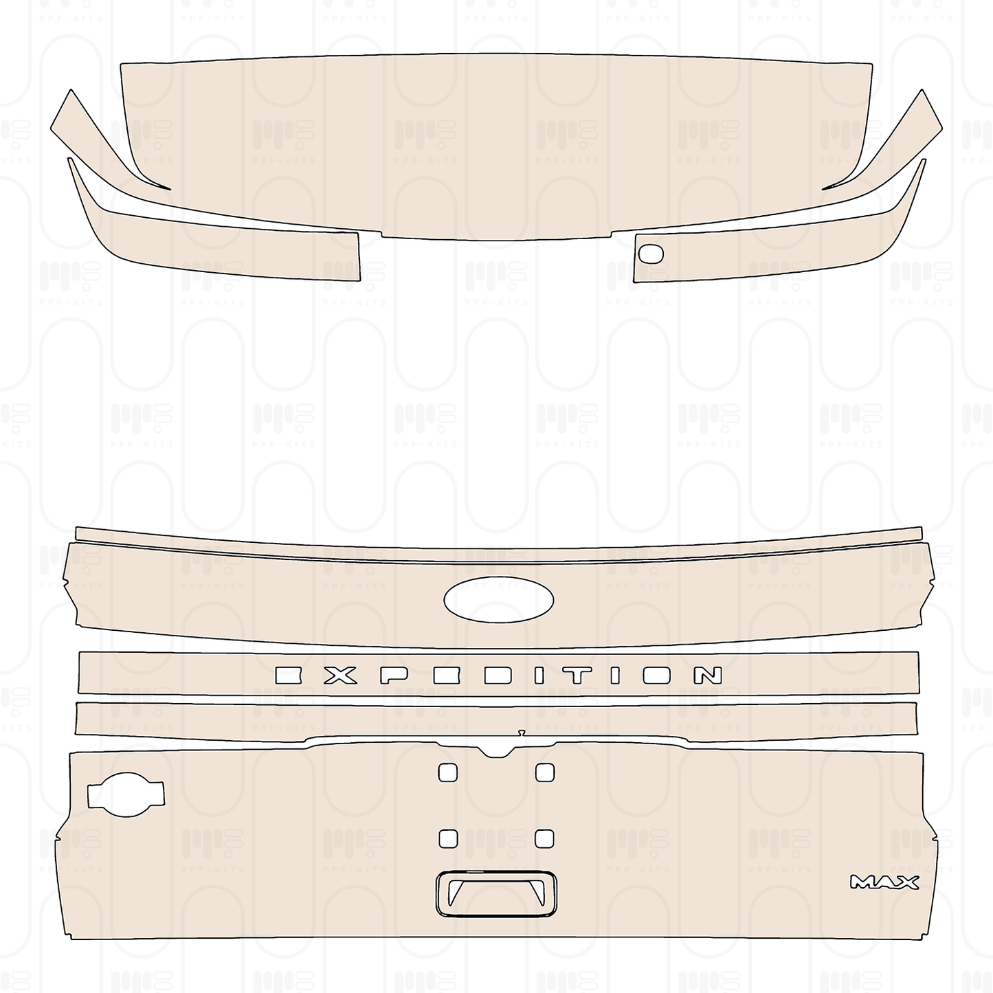 Pre-Cut PPF Ford Expedition Extended Wheelbase King Ranch 2022