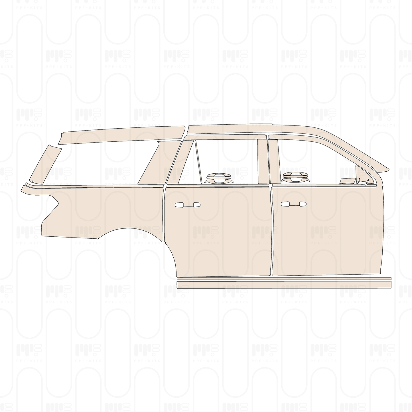 Pre-Cut PPF Ford Expedition Extended Wheelbase Platinum 2022