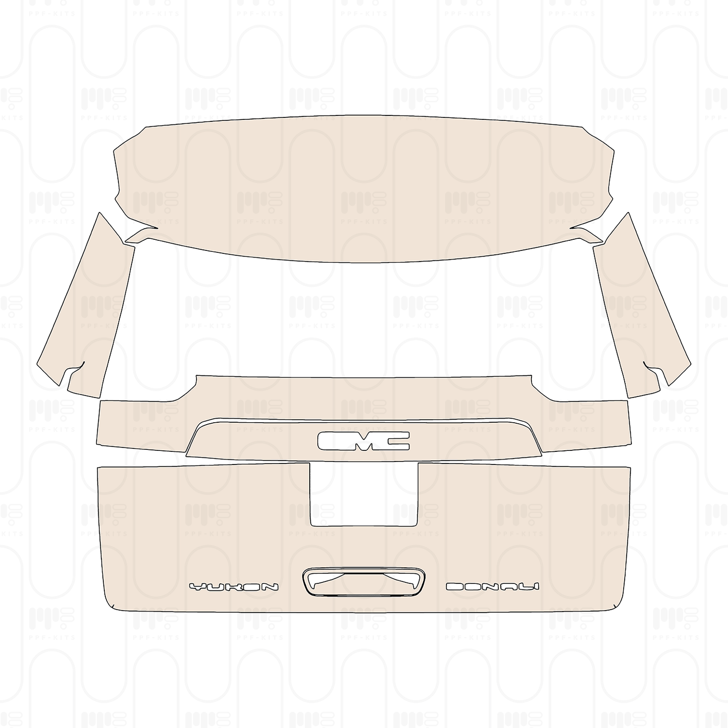 Pre-Cut PPF GMC Yukon Denali 2022