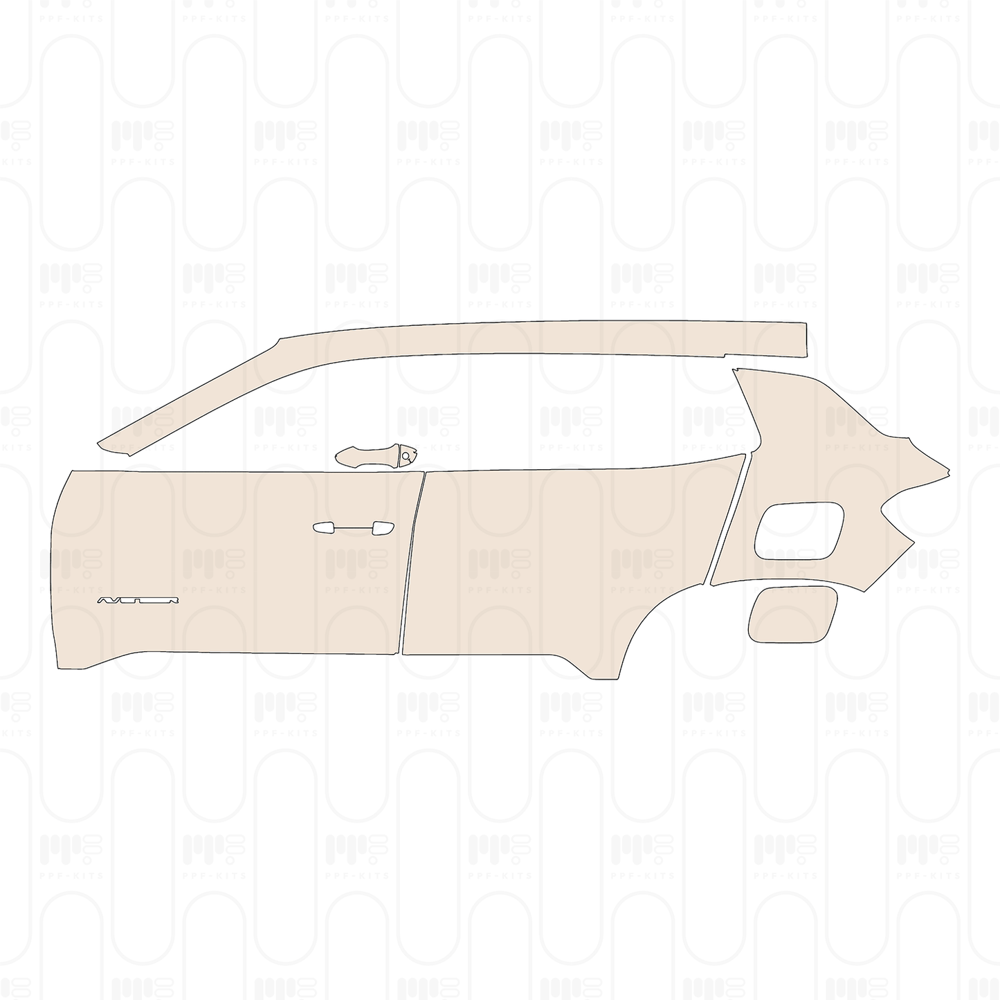 Pre-Cut PPF JEEP Avenger E-Hybrid 2024