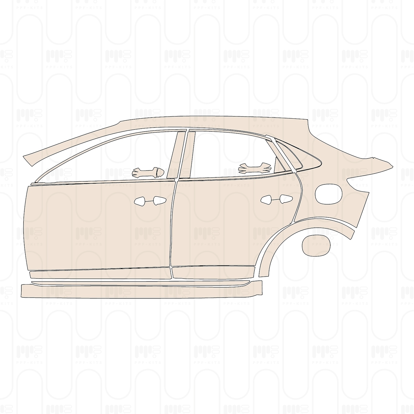 Pre-Cut PPF KIA Xceed (EU) Base 2022