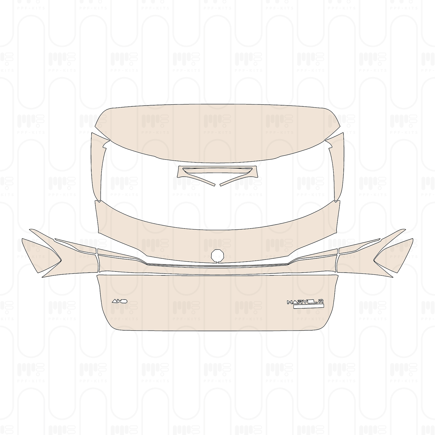 Pre-Cut PPF MG Marvel R Electric 2023