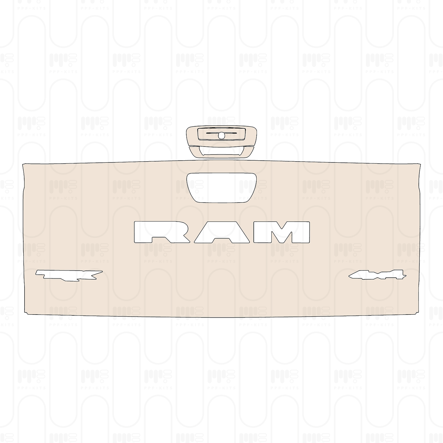 Pre-Cut PPF RAM Trucks 1500 TRX 2022