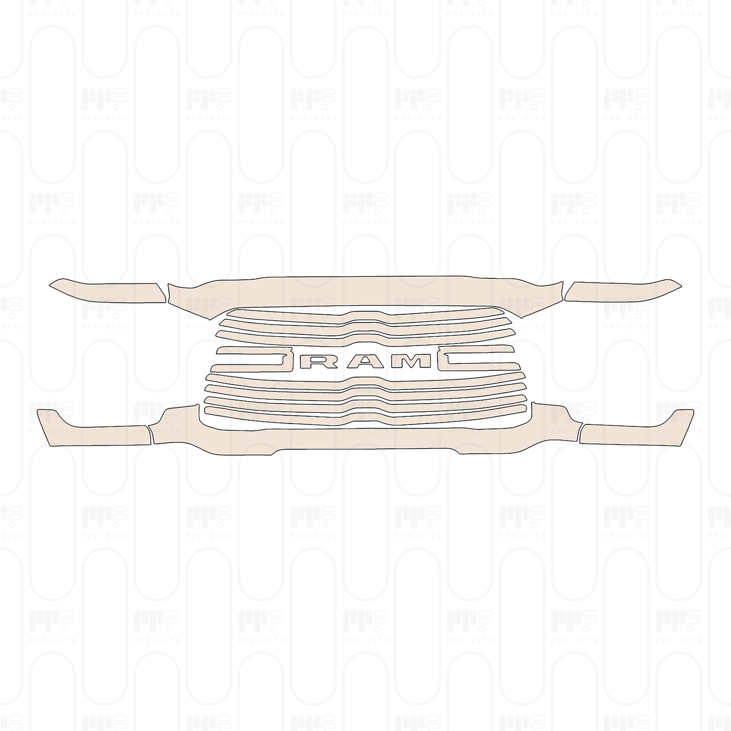 Pre-Cut PPF RAM Trucks 3500 Laramie 2023