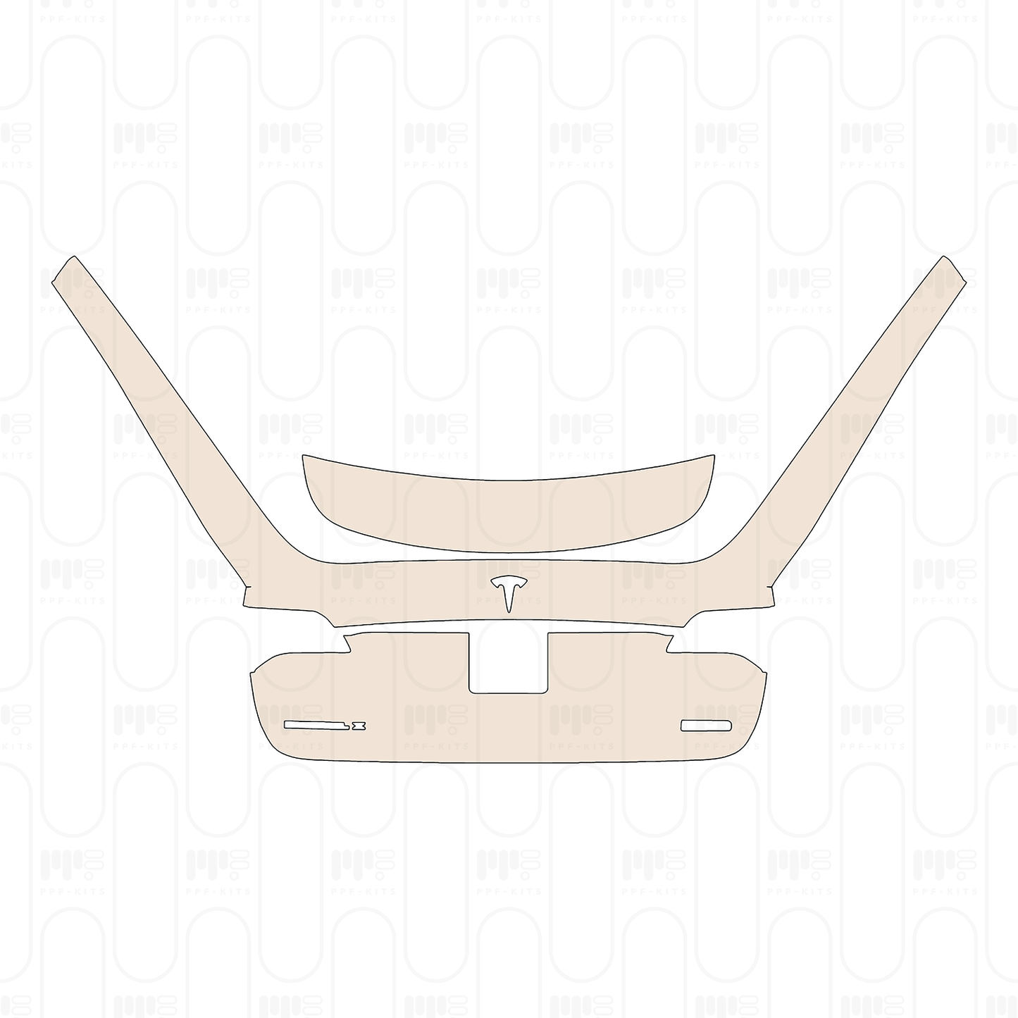 Pre-Cut PPF Tesla Model X Base 2023