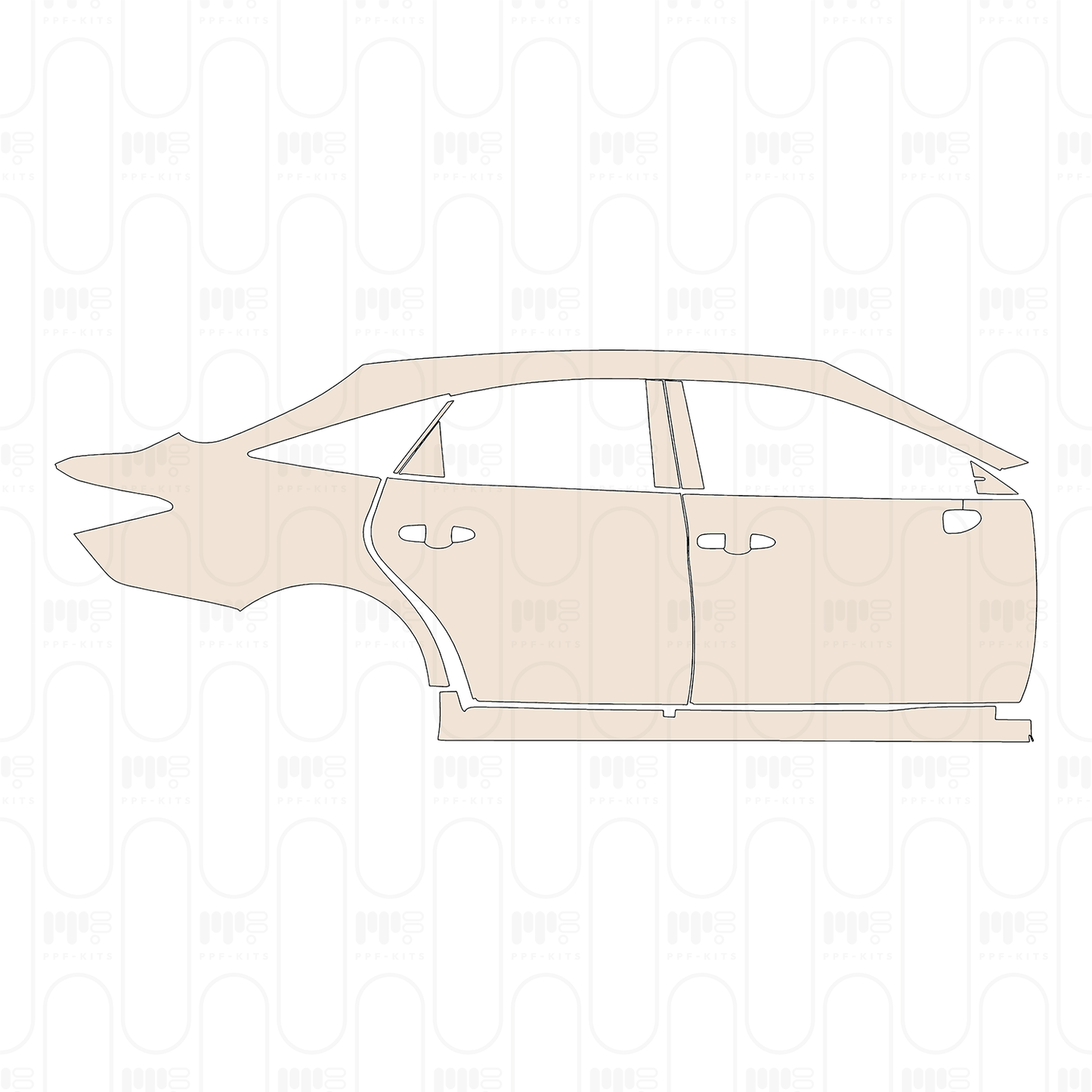 Pre-Cut PPF Toyota Avalon Luxury 2023