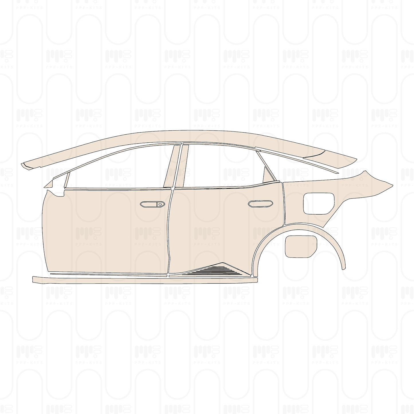 Pre-Cut PPF Toyota bZ3 2023