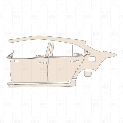 Pre-Cut PPF Toyota Corolla (EU) Sedan Base 2023