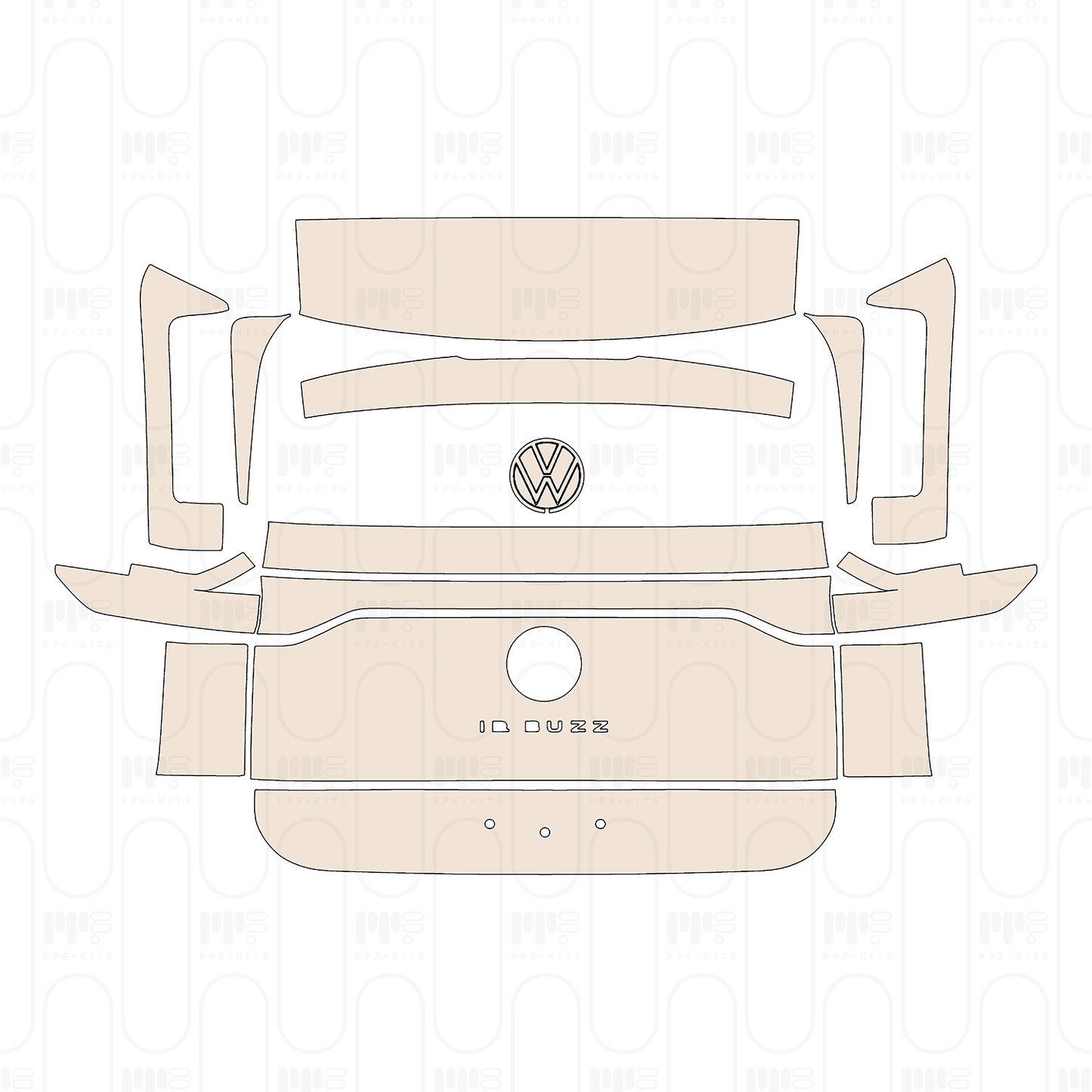 Pre-Cut PPF Volkswagen ID.BUZZ Standard Wheelbase Cargo 2023