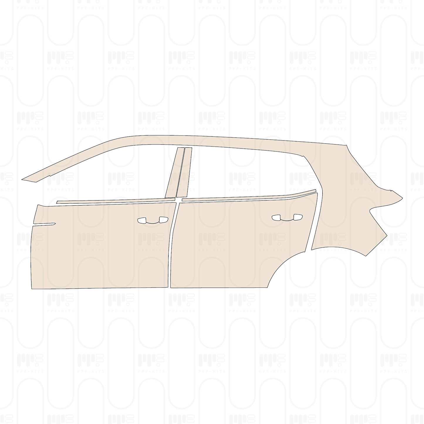 Pre-Cut PPF Volkswagen Tacqua Base 2023