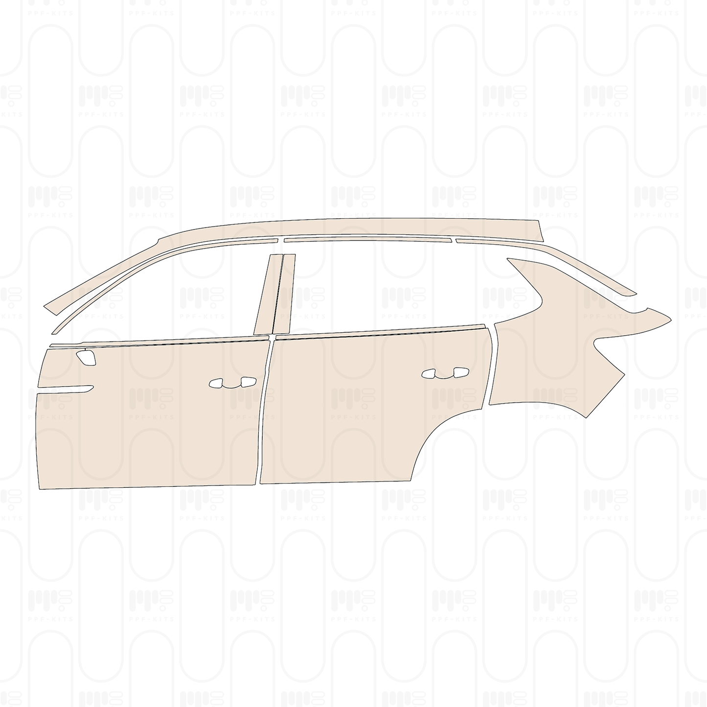 Pre-Cut PPF Volkswagen Tayron Base 2023