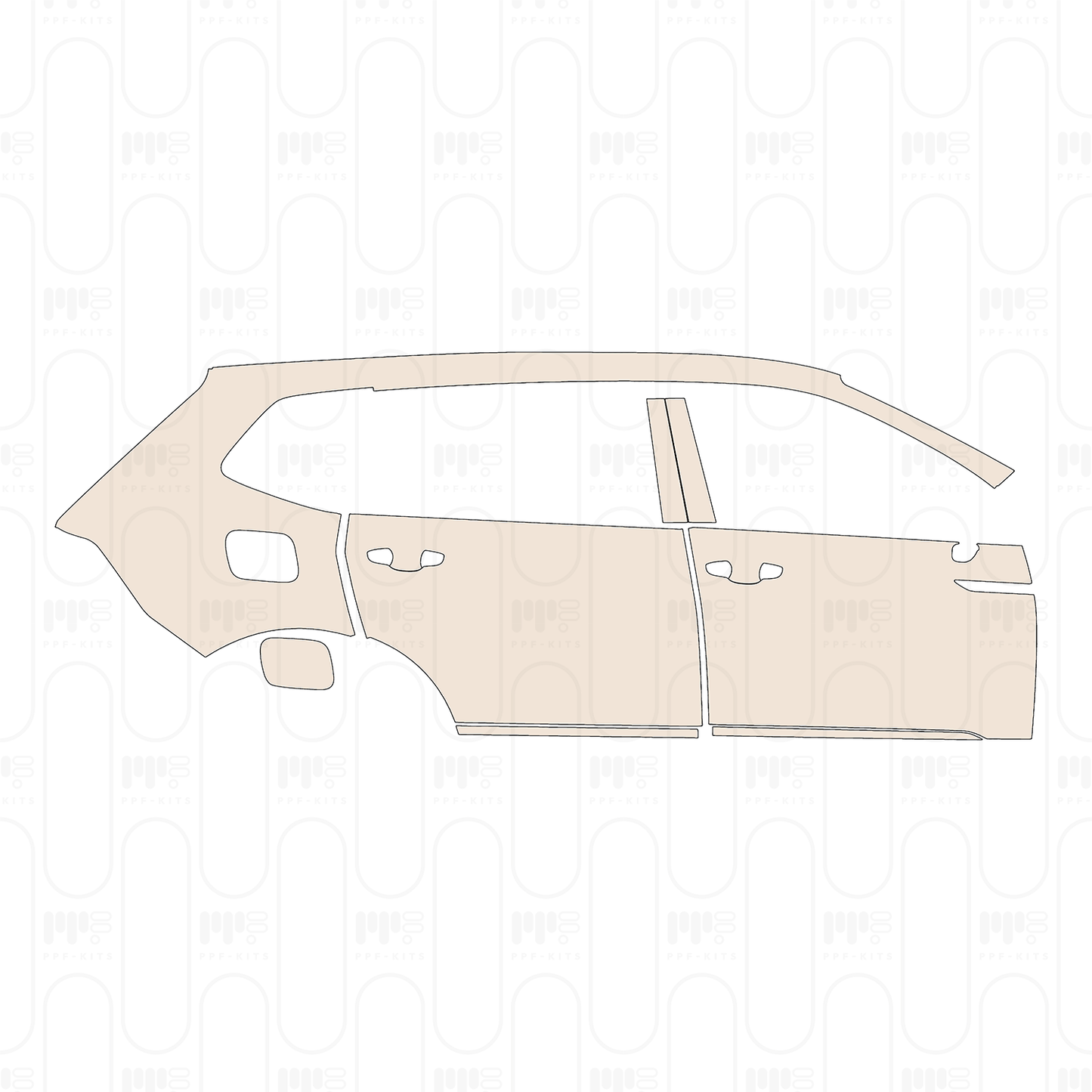Pre-Cut PPF Volkswagen Tiguan L Base 2023