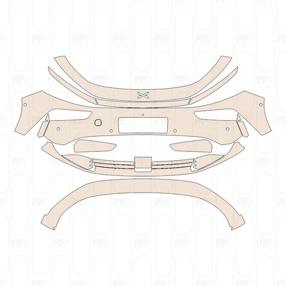 Pre-Cut PPF Xpeng P7+ 2024