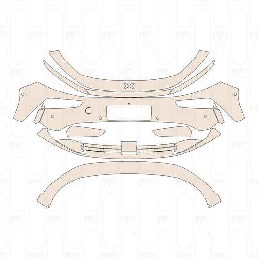 Pre-Cut PPF Xpeng P7+ 2024