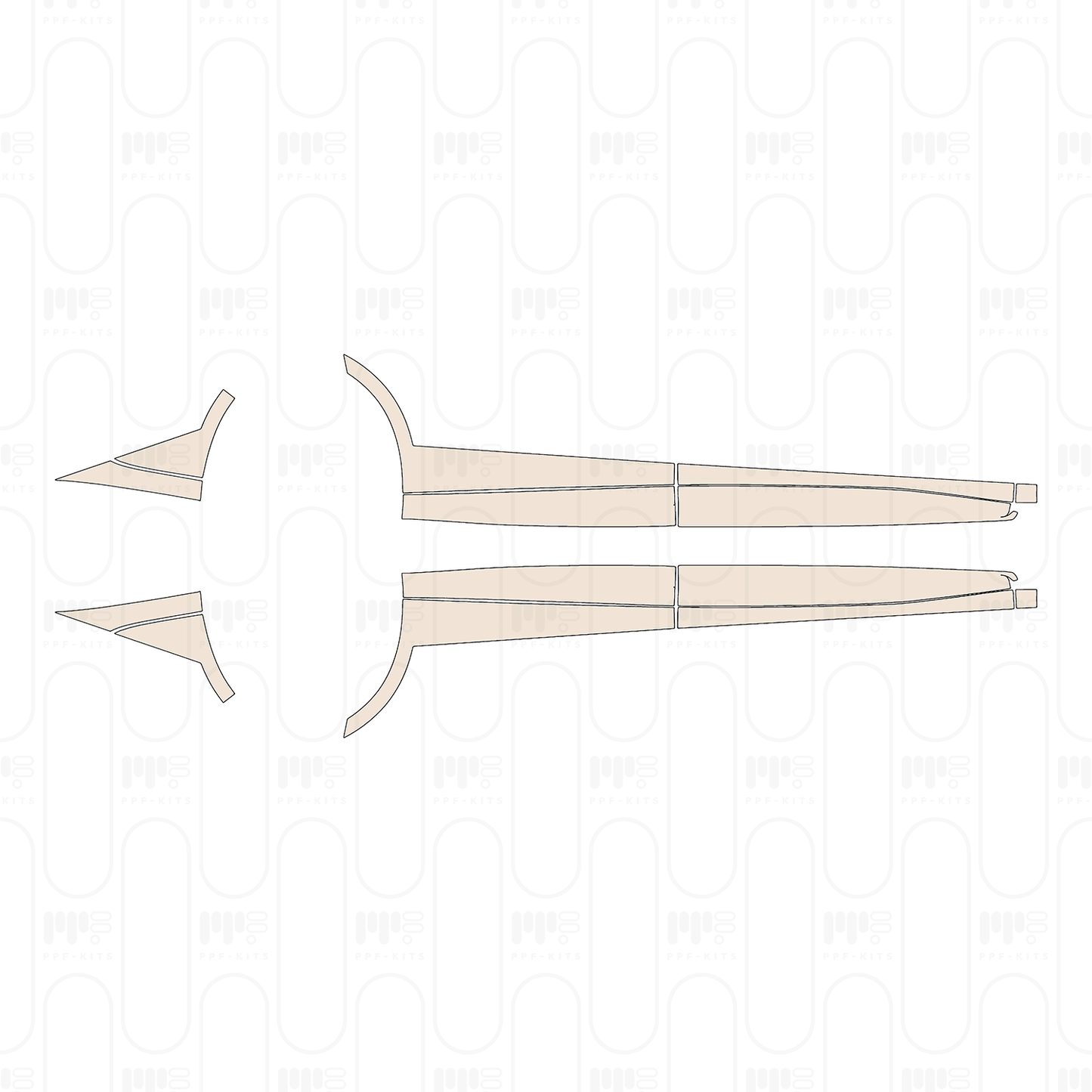 Pre-Cut PPF Xpeng P7+ 2024