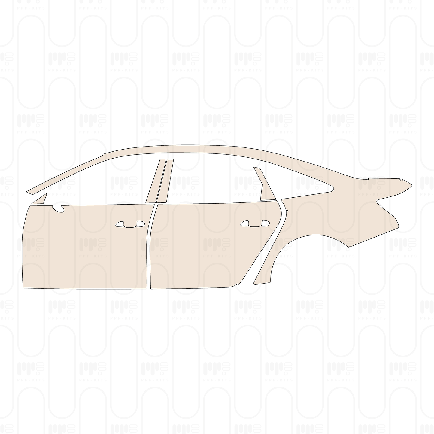 Pre-Cut PPF Audi A6 A6L S-Line 2022