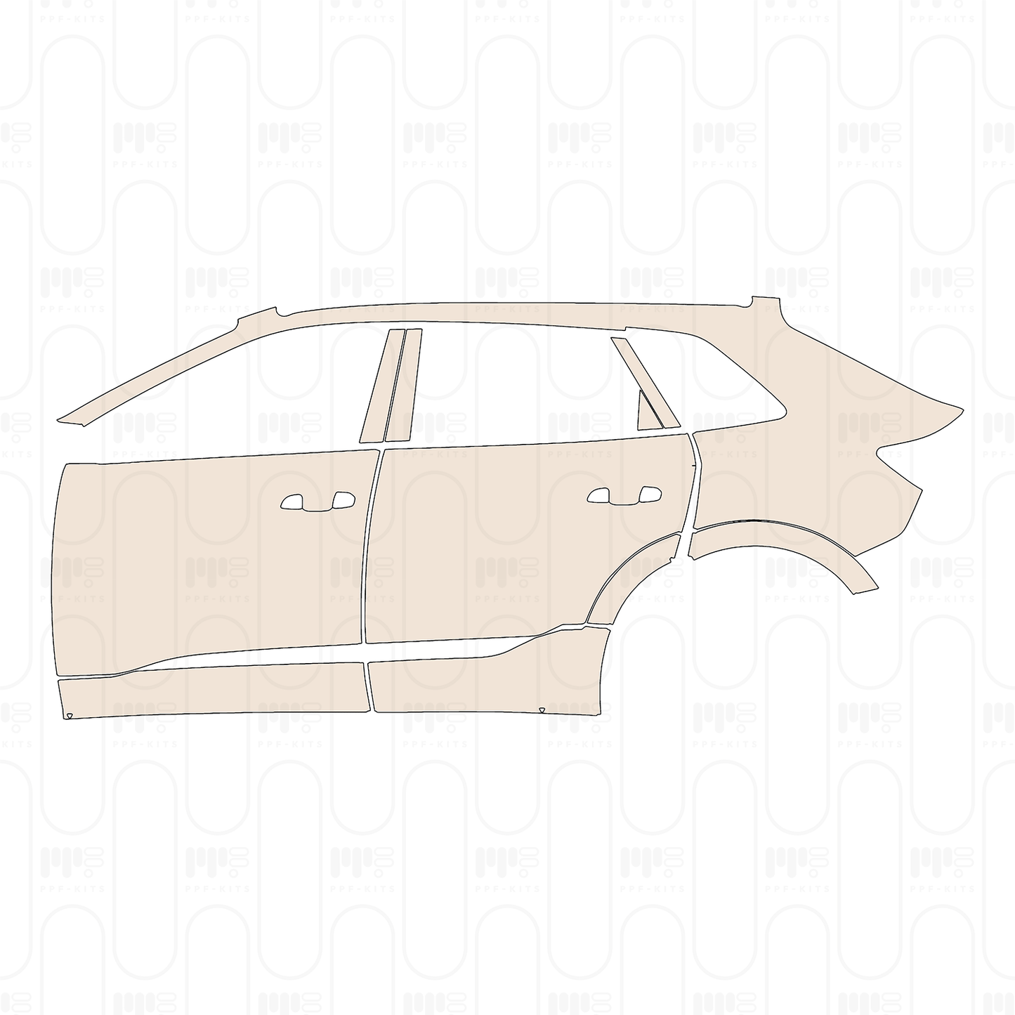 Pre-Cut PPF Audi e-tron S-Line 2022