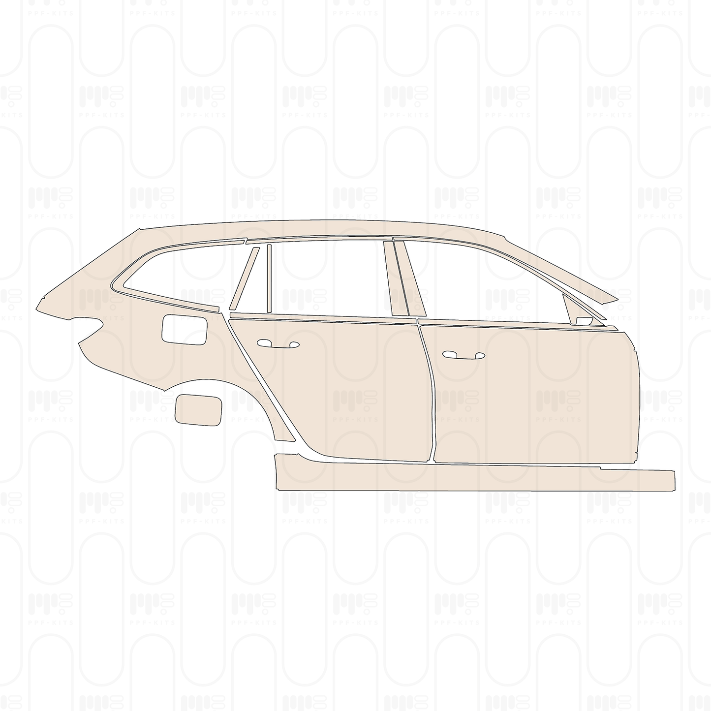 Pre-Cut PPF BMW 3 Series Touring Base 2023