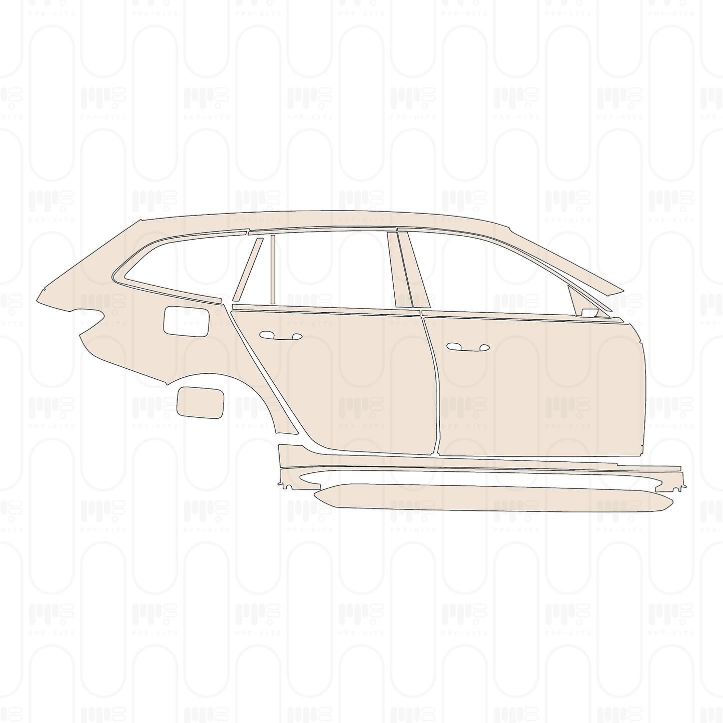 Pre-Cut PPF BMW 3 Series Touring M3 Competition 2023