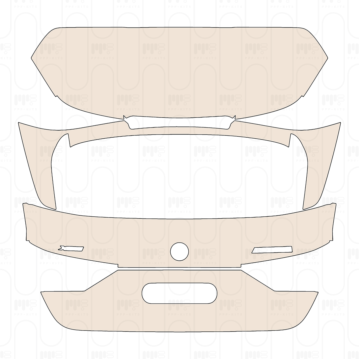 Pre-Cut PPF BMW 1 Series 5-door Sports Hatch M135i 2022