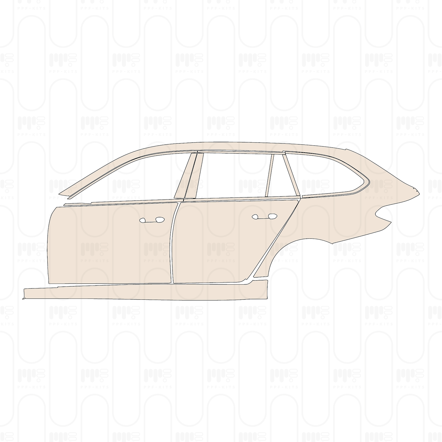 Pre-Cut PPF BMW 5 Series Touring M Sport 2023