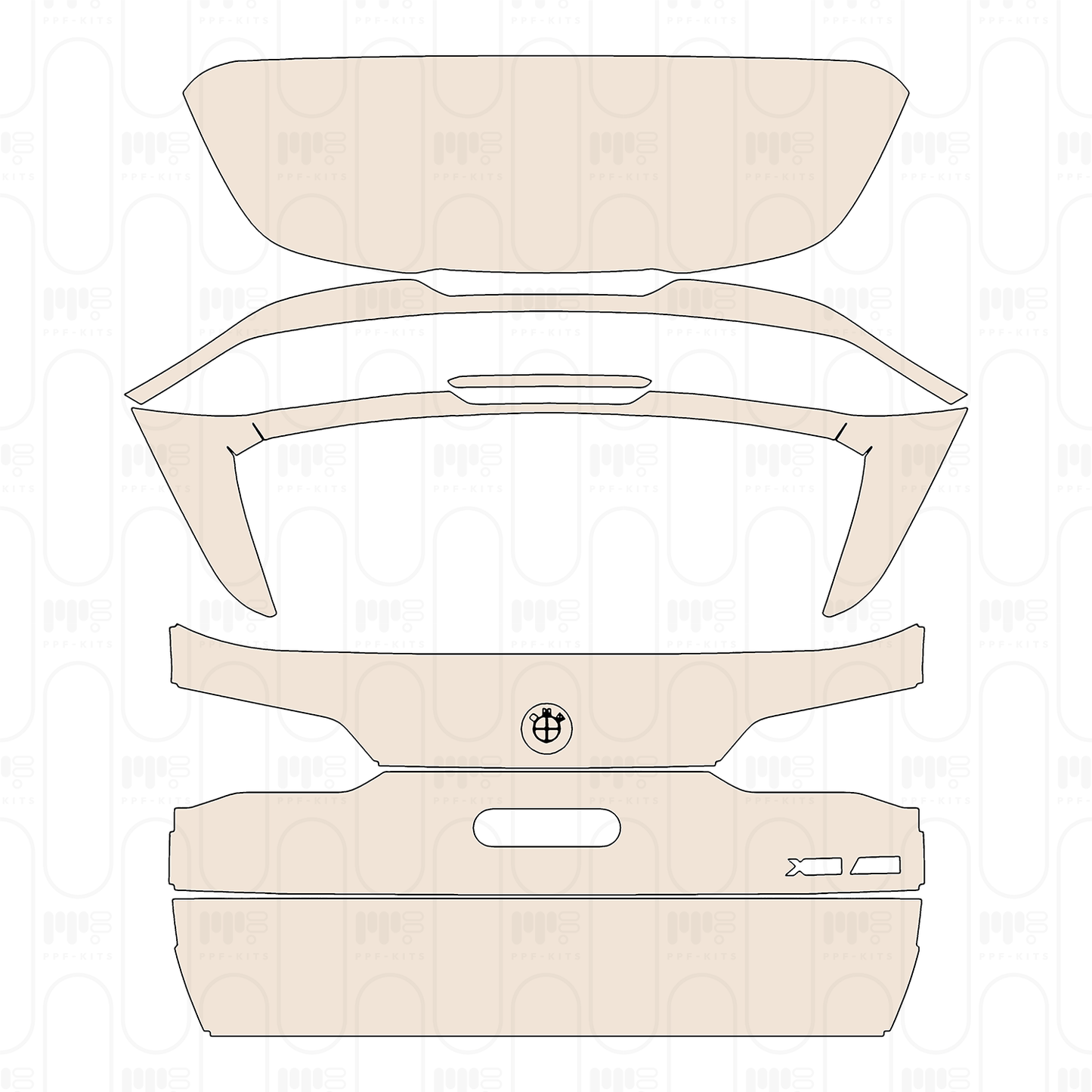 Pre-Cut PPF BMW X5 M 2022