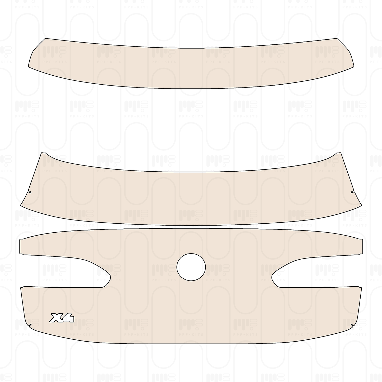 Pre-Cut PPF BMW X4 xLine 2022
