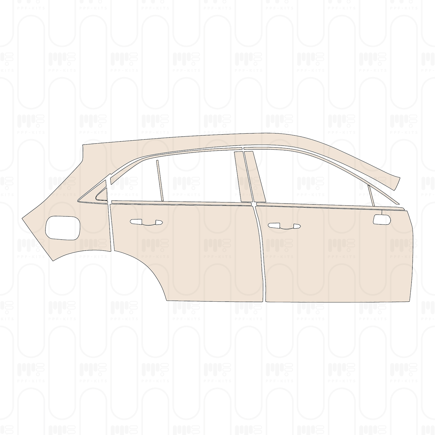 Pre-Cut PPF Cadillac XT4 2022