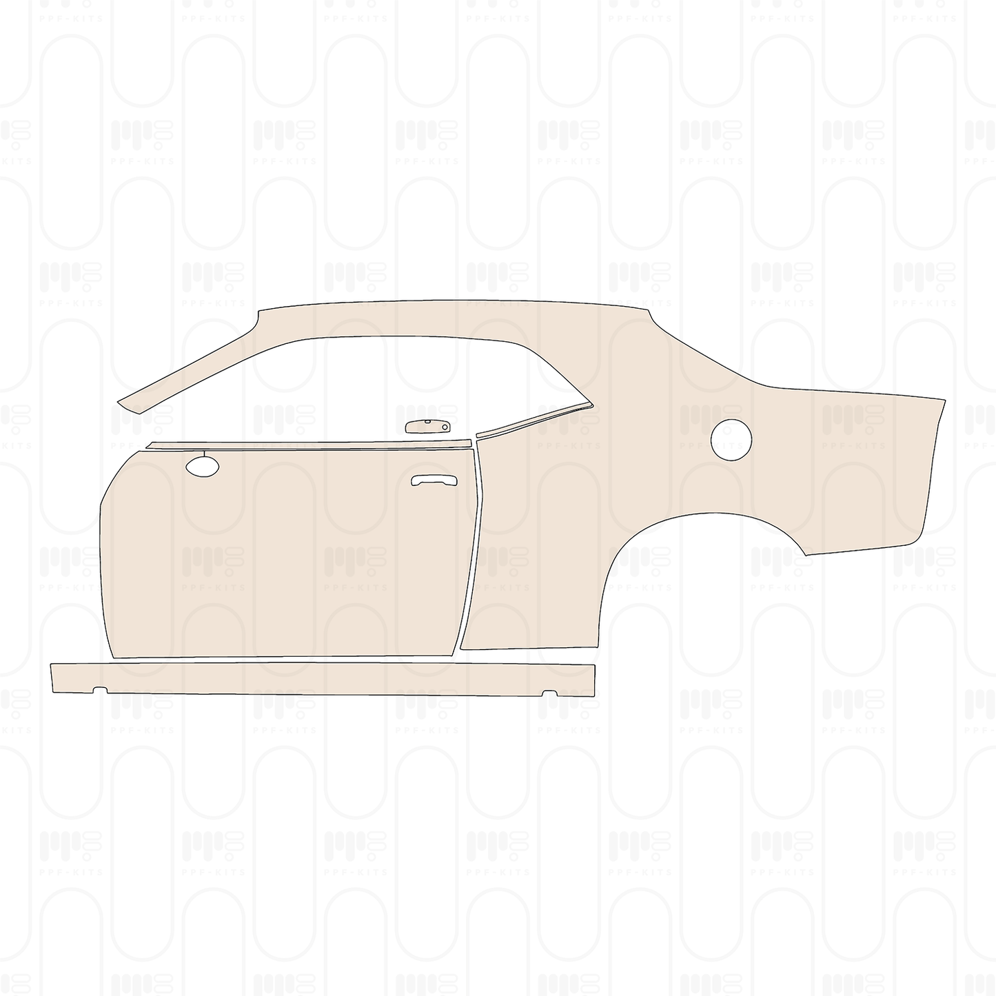 Pre-Cut PPF Dodge Challenger Standard body SRT HELLCAT 2022