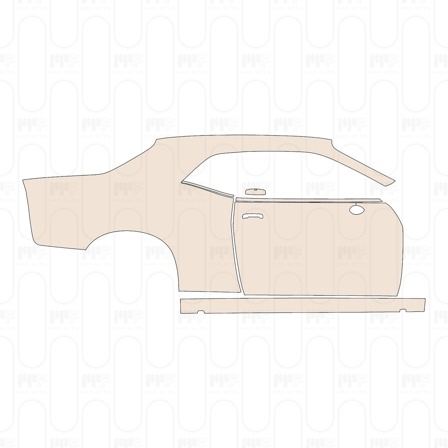 Pre-Cut PPF Dodge Challenger Standard body SRT HELLCAT 2022