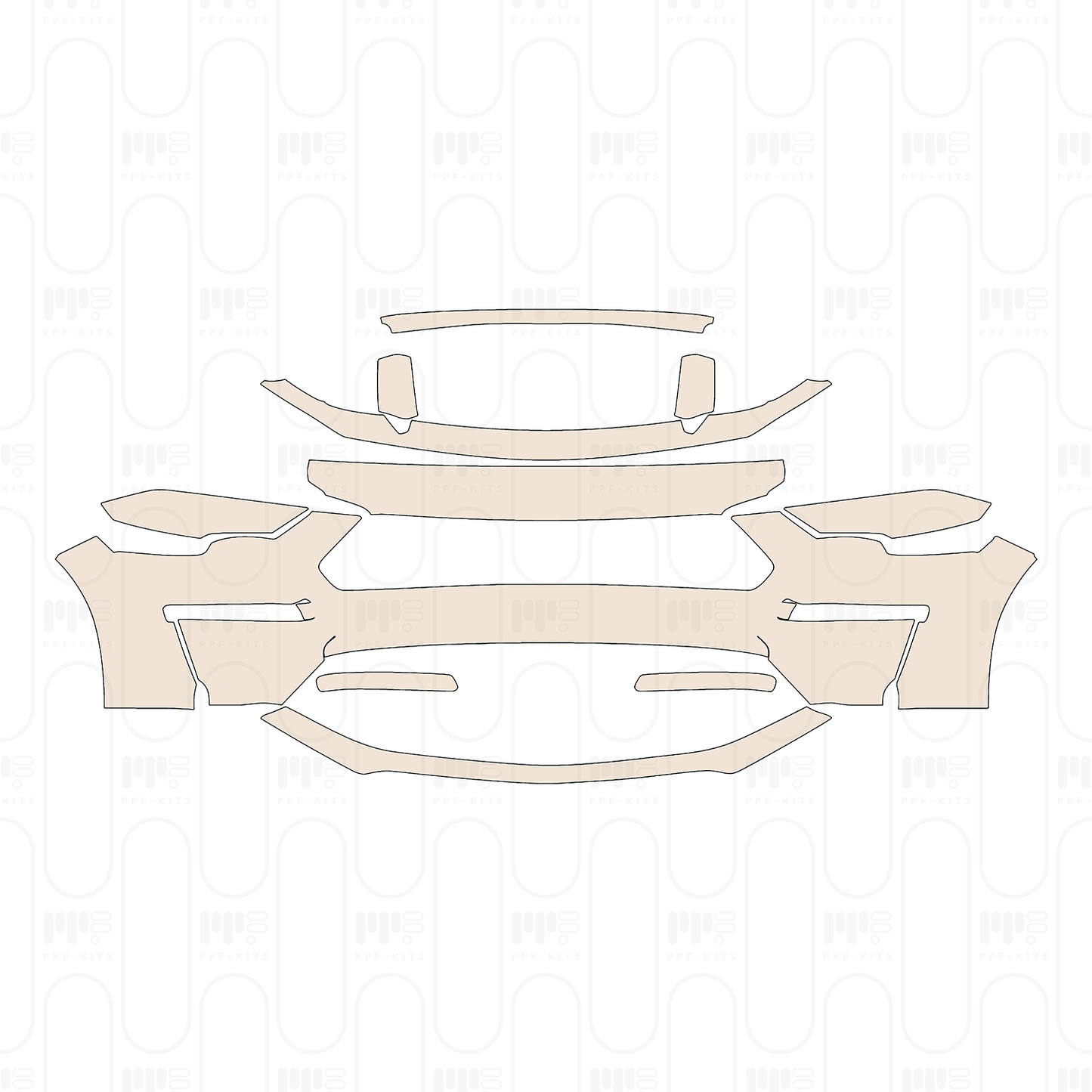 Pre-Cut PPF Ford Mustang Fastback GT 2022