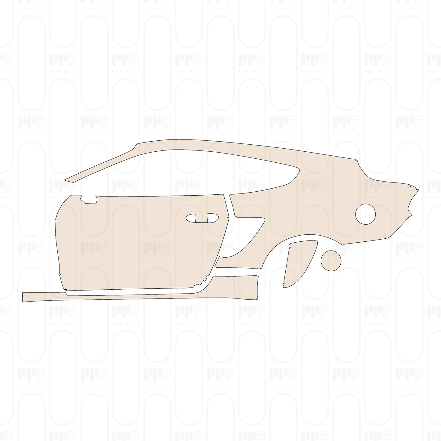 Pre-Cut PPF Ford Mustang Fastback GT 2022
