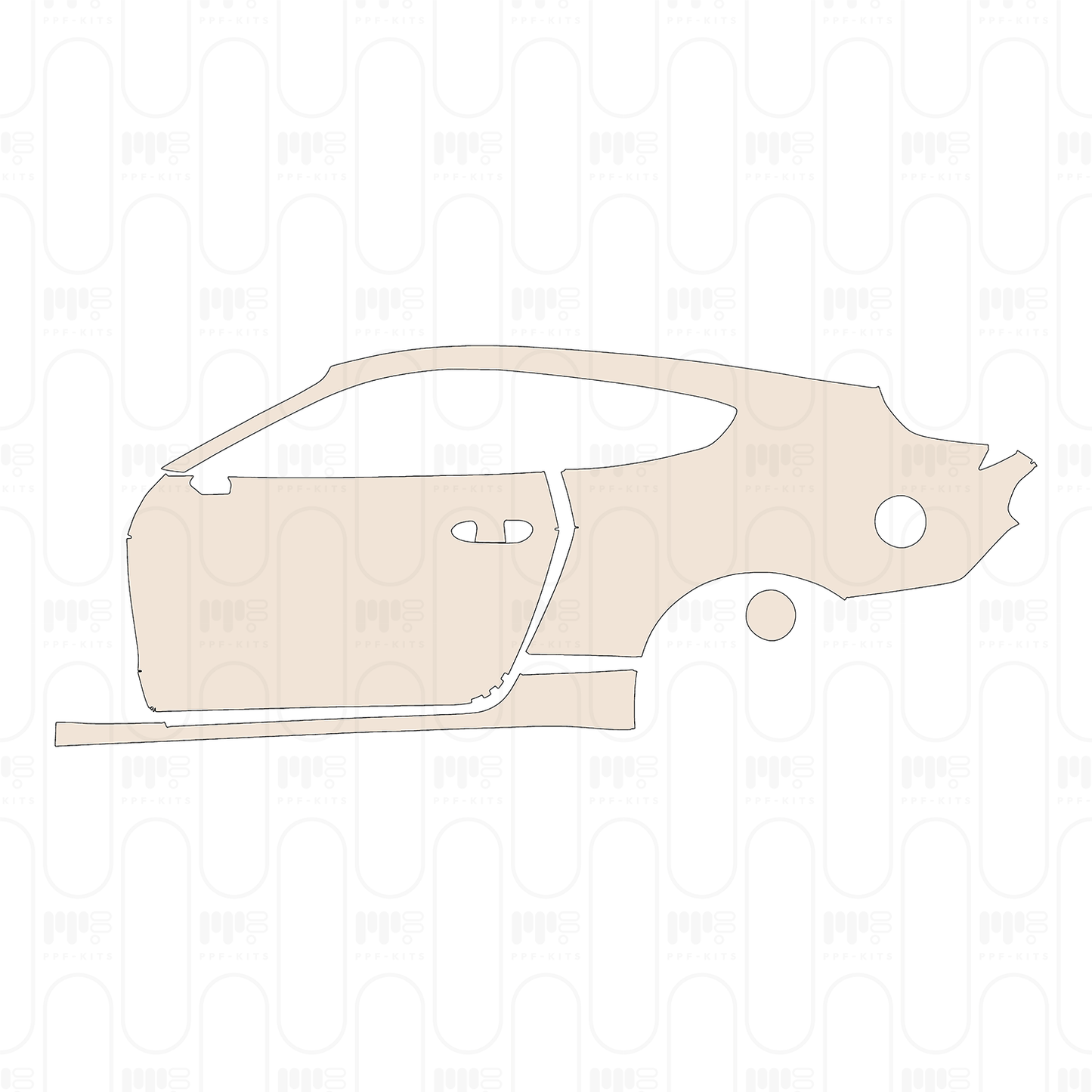 Pre-Cut PPF Ford Mustang Fastback ShelbyGT500 2022