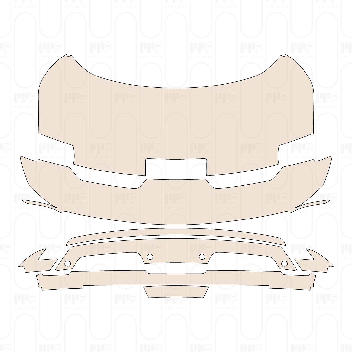 Pre-Cut PPF Ford Mustang Fastback ShelbyGT500 2022